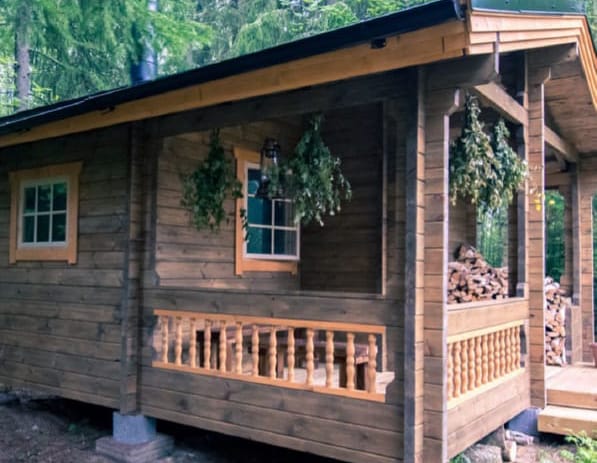 Баня из бруса в Корсакове